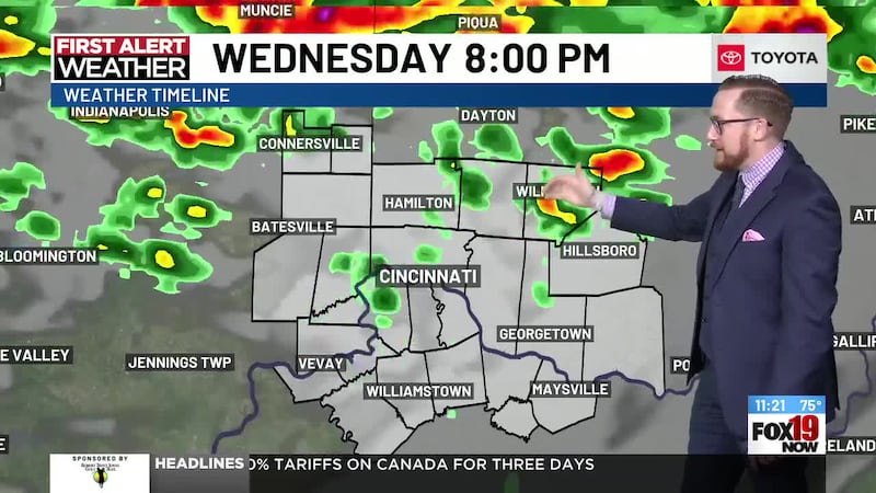 Damaging wind and flash flooding are the main concerns as storms increase late Wednesday and...