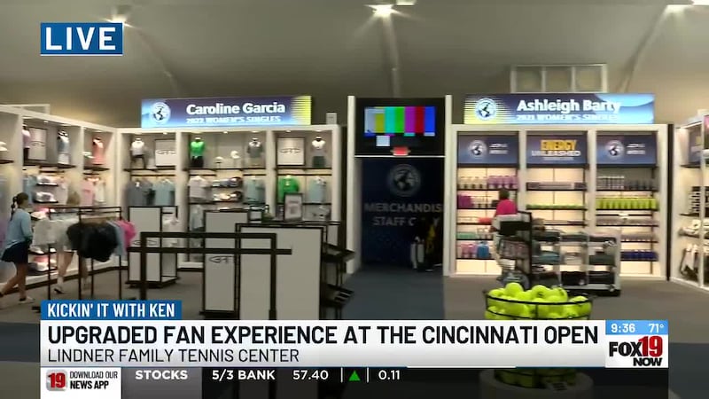 Upgraded fan experience at the Cincinnati Open