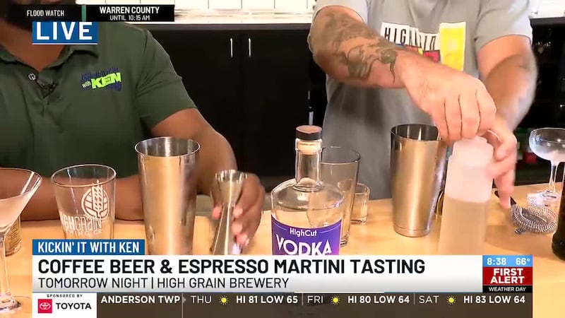 Ken makes delicious espresso martini at High Grain Brewery