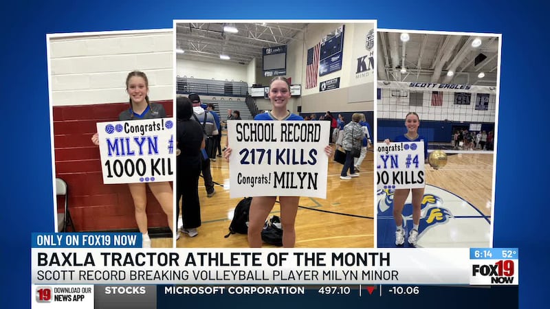Athlete of the Month: Milyn Minor, Scott's Record-Breaking Volleyball Player